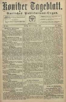 Konitzer Tageblatt.Amtliches Publikations=Organ