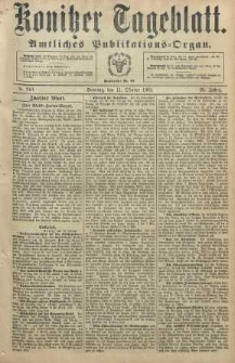 Konitzer Tageblatt.Amtliches Publikations=Organ