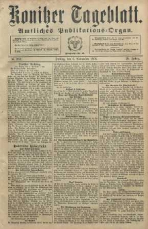 Konitzer Tageblatt.Amtliches Publikations=Organ