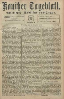 Konitzer Tageblatt.Amtliches Publikations=Organ