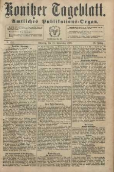 Konitzer Tageblatt.Amtliches Publikations=Organ