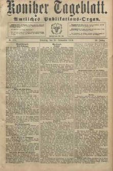 Konitzer Tageblatt.Amtliches Publikations=Organ