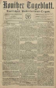 Konitzer Tageblatt.Amtliches Publikations=Organ