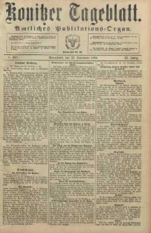 Konitzer Tageblatt.Amtliches Publikations=Organ