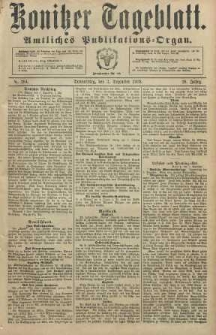 Konitzer Tageblatt.Amtliches Publikations=Organ