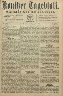 Konitzer Tageblatt.Amtliches Publikations=Organ