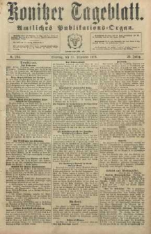 Konitzer Tageblatt.Amtliches Publikations=Organ