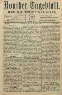 Konitzer Tageblatt.Amtliches Publikations=Organ