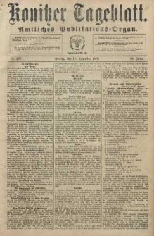 Konitzer Tageblatt.Amtliches Publikations=Organ