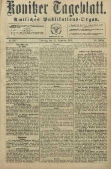 Konitzer Tageblatt.Amtliches Publikations=Organ