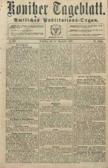 Konitzer Tageblatt.Amtliches Publikations=Organ