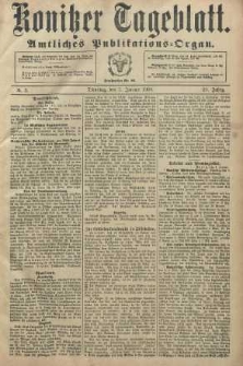 Konitzer Tageblatt.Amtliches Publikations=Organ
