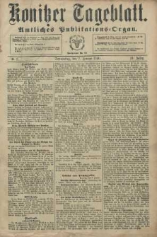 Konitzer Tageblatt.Amtliches Publikations=Organ
