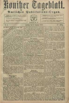 Konitzer Tageblatt.Amtliches Publikations=Organ