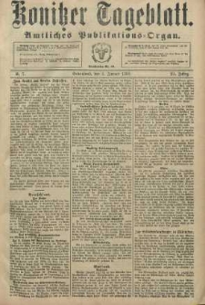 Konitzer Tageblatt.Amtliches Publikations=Organ