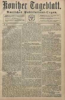 Konitzer Tageblatt.Amtliches Publikations=Organ