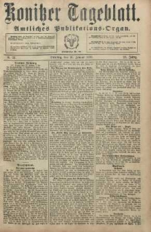 Konitzer Tageblatt.Amtliches Publikations=Organ