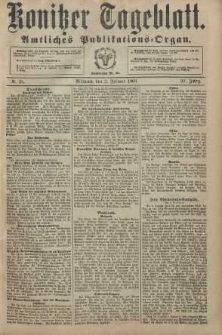 Konitzer Tageblatt.Amtliches Publikations=Organ