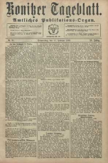 Konitzer Tageblatt.Amtliches Publikations=Organ