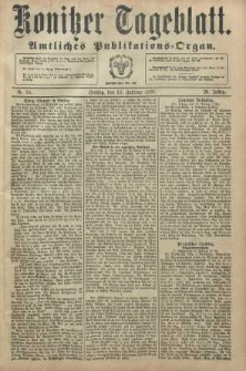 Konitzer Tageblatt.Amtliches Publikations=Organ