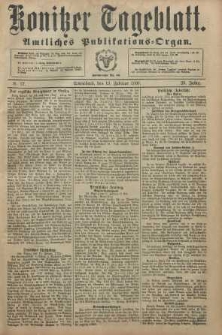 Konitzer Tageblatt.Amtliches Publikations=Organ