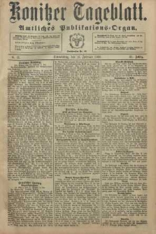 Konitzer Tageblatt.Amtliches Publikations=Organ