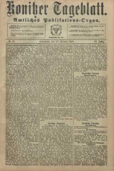 Konitzer Tageblatt.Amtliches Publikations=Organ