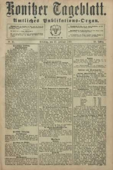 Konitzer Tageblatt.Amtliches Publikations=Organ