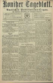Konitzer Tageblatt.Amtliches Publikations=Organ, nr2