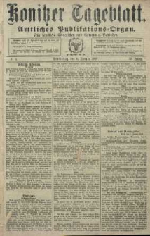 Konitzer Tageblatt.Amtliches Publikations=Organ, nr4