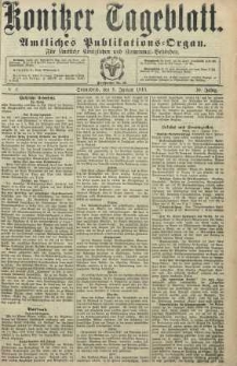 Konitzer Tageblatt.Amtliches Publikations=Organ, nr6