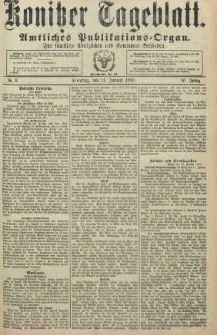 Konitzer Tageblatt.Amtliches Publikations=Organ, nr8