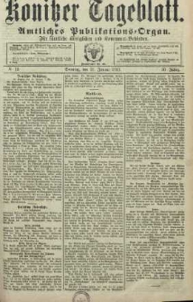 Konitzer Tageblatt.Amtliches Publikations=Organ, nr13