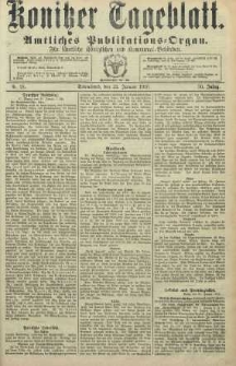 Konitzer Tageblatt.Amtliches Publikations=Organ, nr18