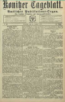 Konitzer Tageblatt.Amtliches Publikations=Organ, nr20