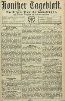 Konitzer Tageblatt.Amtliches Publikations=Organ, nr23