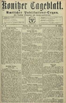 Konitzer Tageblatt.Amtliches Publikations=Organ, nr26