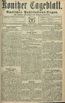 Konitzer Tageblatt.Amtliches Publikations=Organ, nr27
