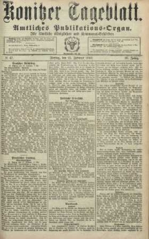 Konitzer Tageblatt.Amtliches Publikations=Organ, nr47
