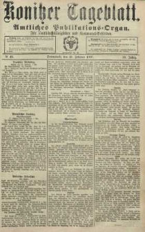 Konitzer Tageblatt.Amtliches Publikations=Organ, nr48