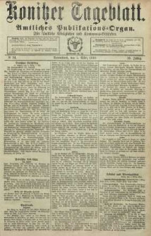 Konitzer Tageblatt.Amtliches Publikations=Organ, nr54