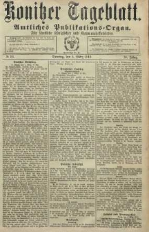 Konitzer Tageblatt.Amtliches Publikations=Organ, nr56