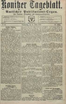 Konitzer Tageblatt.Amtliches Publikations=Organ, nr58