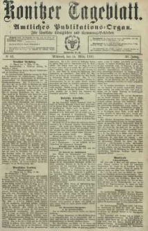Konitzer Tageblatt.Amtliches Publikations=Organ, nr63