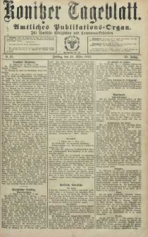 Konitzer Tageblatt.Amtliches Publikations=Organ, nr65