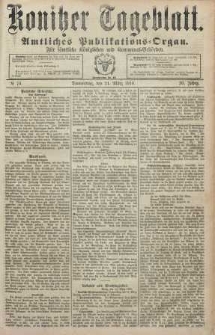 Konitzer Tageblatt.Amtliches Publikations=Organ, nr70