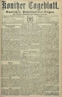Konitzer Tageblatt.Amtliches Publikations=Organ, nr77