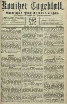 Konitzer Tageblatt.Amtliches Publikations=Organ, nr78