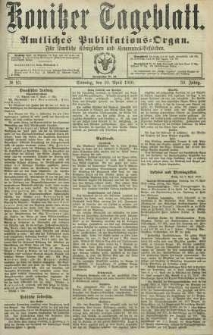 Konitzer Tageblatt.Amtliches Publikations=Organ, nr83