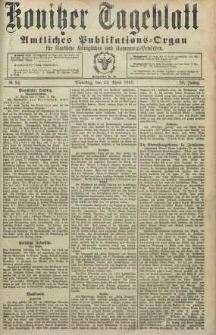 Konitzer Tageblatt.Amtliches Publikations=Organ, nr84